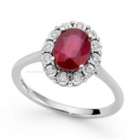 Anneau Salvini Femme in Or blanc Rubino 0.50 Ct 20079532 - 20079532